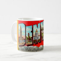 Retro Denver Colorado Postcard