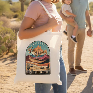 Retro Desert Family Vacation ID1134 Tote Bag