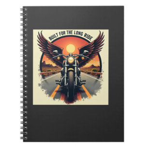 Retro Desert Highway Motorcycle Brotherhood Biker Notebook
