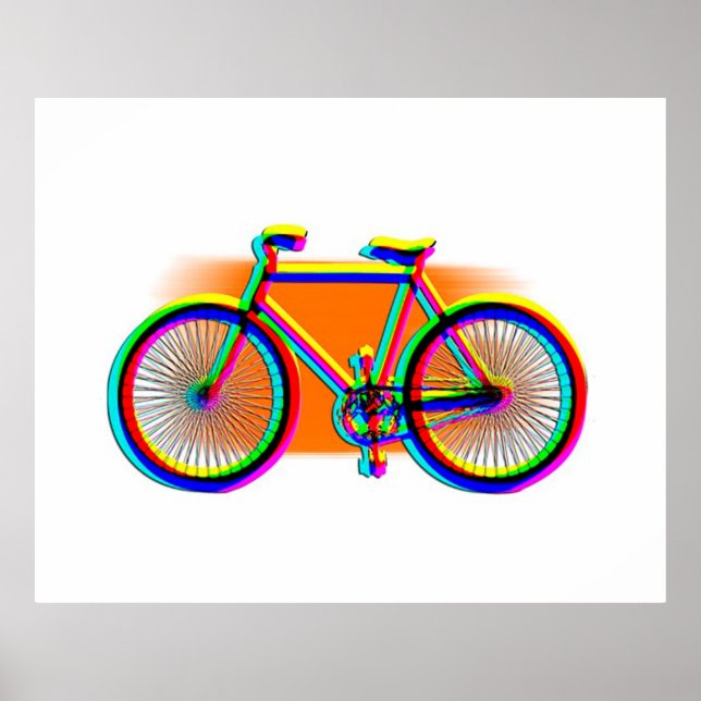 Retro Design Bike customised Poster (Front)