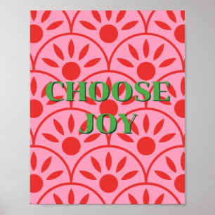 Retro design, Choose Joy Poster