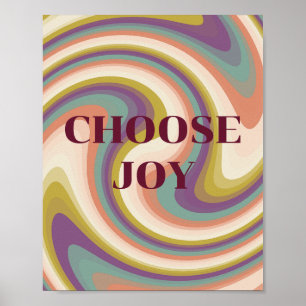 Retro design, Choose Joy Poster