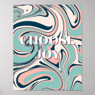 Retro design, Choose Joy Poster