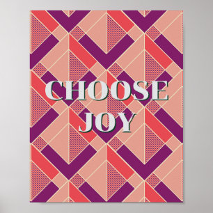 Retro design, Choose Joy Poster