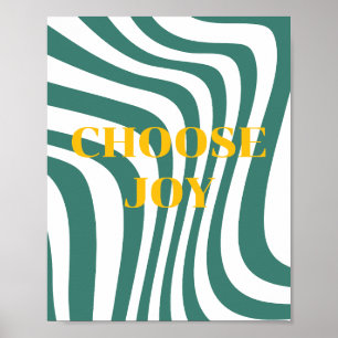 Retro design, Choose Joy Poster