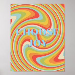 Retro design, Choose Joy Poster