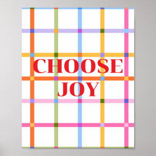 Retro design, Choose Joy Poster