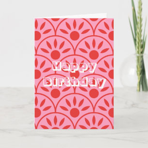 Retro design, Happy Birthday Card