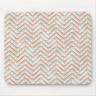 Retro design in pastel colours mouse mat