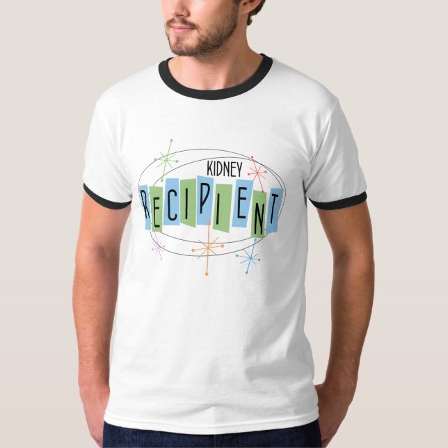 Retro-design kidney recipient t-shirt (Front)