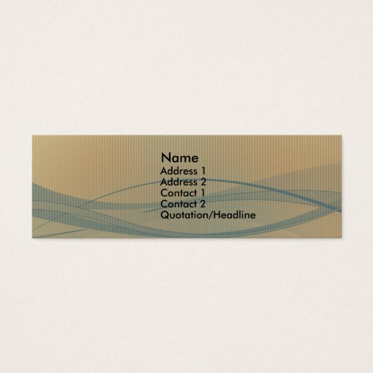 Retro Design Mini Business Card