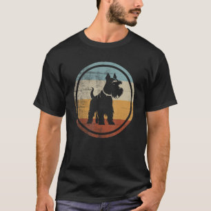 Retro Design Miniature Schnauzer Dog T-Shirt