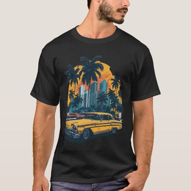 retro design of classic car T-Shirt (Front)
