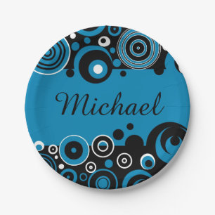 Retro design paper plate