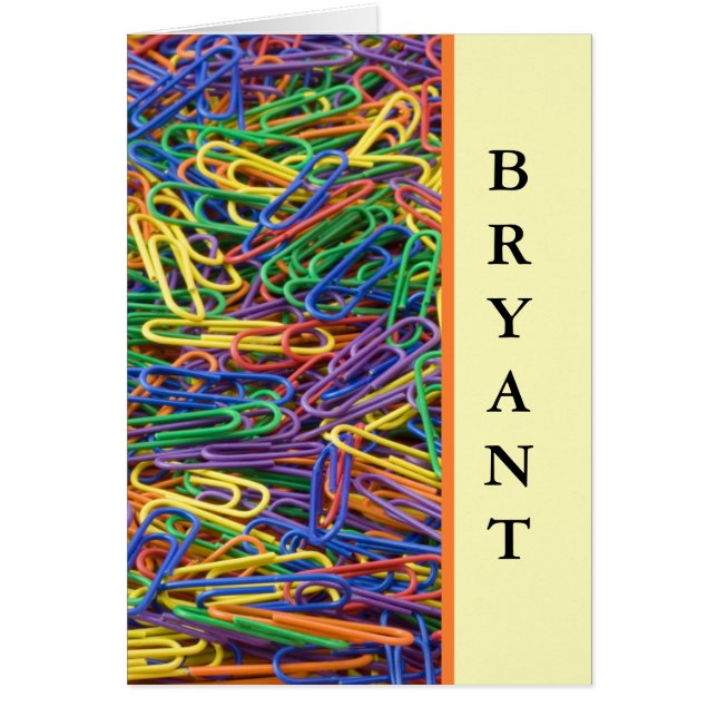 Retro Design Personalised Note Cards (Front)