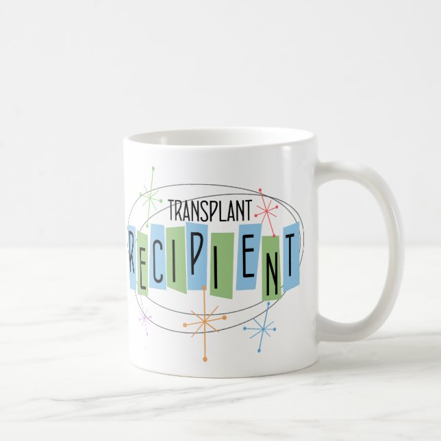 Retro design transplant recipient coffee mug (Right)