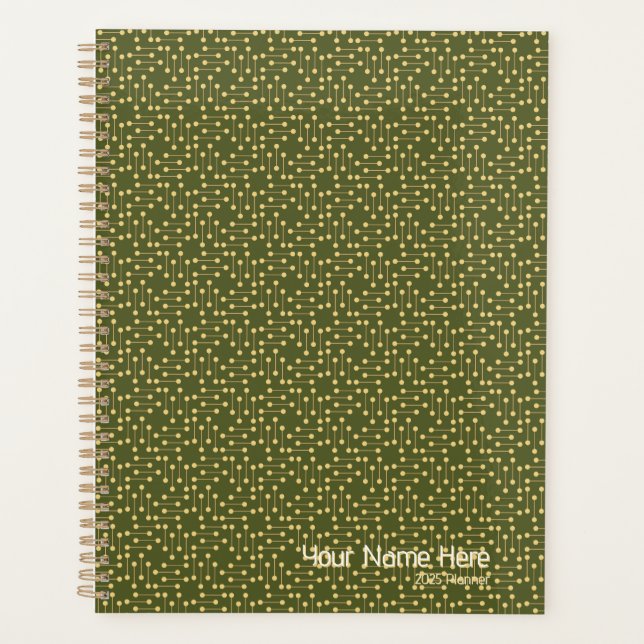 Retro Design Undated Planner and Calendar (Front)