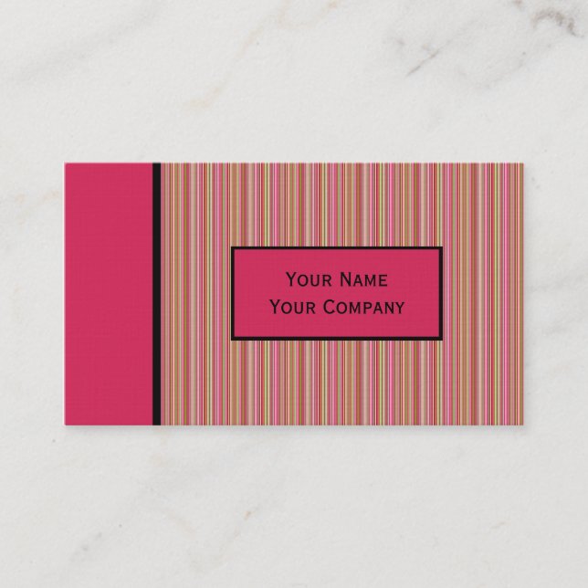 Retro Designed Business Card Template (Front)