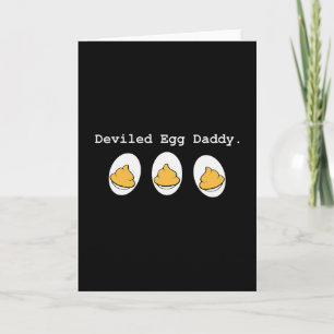 Retro Deviled Egg Daddy Funny Thanksgiving Fathers Card