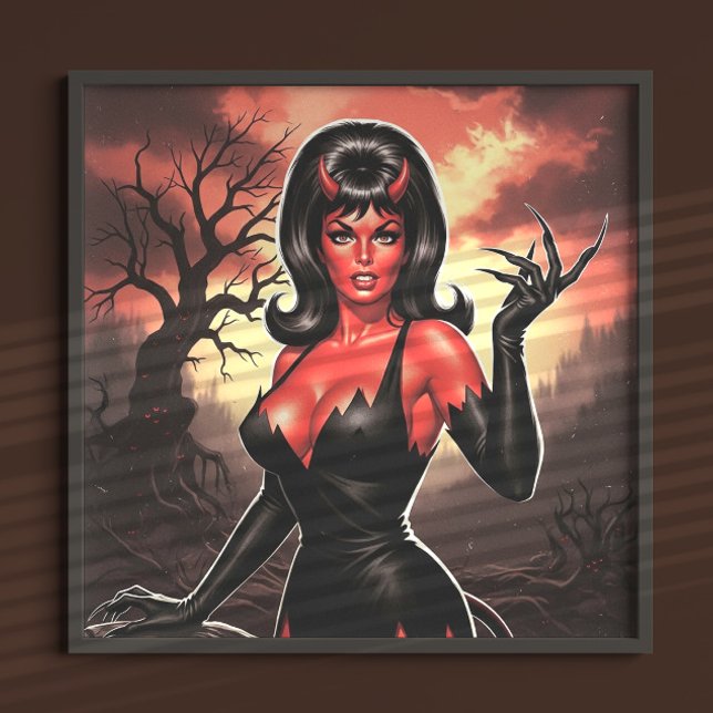 Retro Devilish  Pin-up Poster (Creator Uploaded)