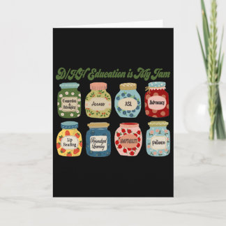 Retro Dhh Education Is My Jam Dhh Itinerant Teache Card