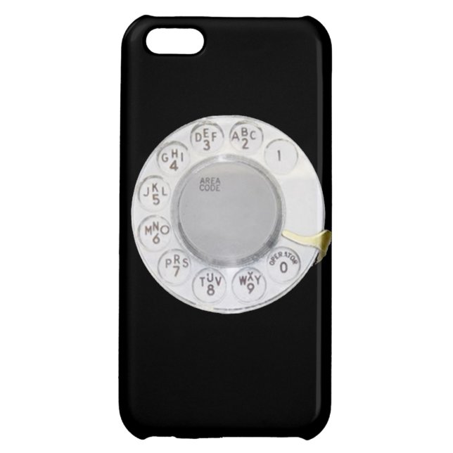 Retro dial phone funny old school telephone mobile iPhone case (Back)