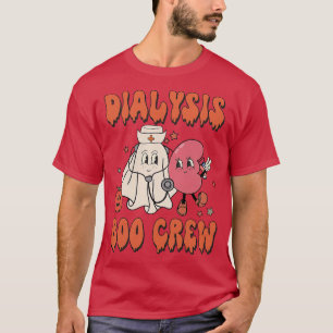 Retro Dialysis Boo Crew Dialysis Nurse Halloween C T-Shirt