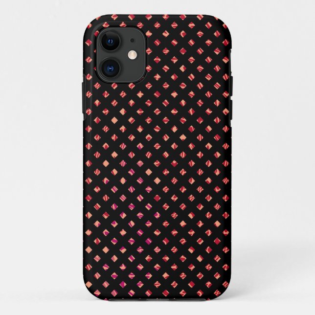 Retro diamond seamless stripes graphic Case-Mate iPhone case (Back)