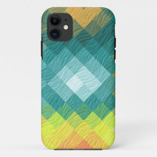 Retro diamond seamless texture wall graphic 2 iPhone 11 case