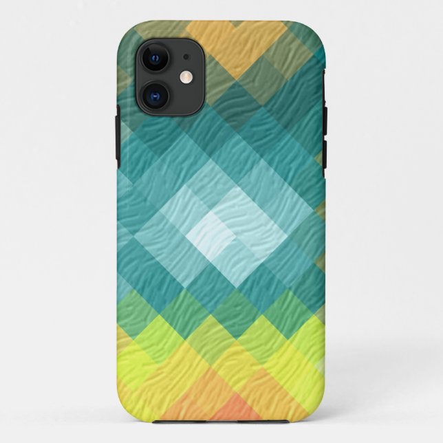 Retro diamond seamless texture wall graphic 2 Case-Mate iPhone case (Back)