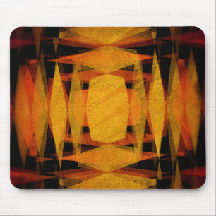 Retro diamond shapes pattern mouse mat