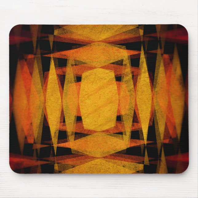 Retro diamond shapes pattern mouse mat (Front)