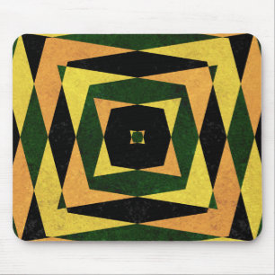 Retro diamond shapes pattern mouse mat