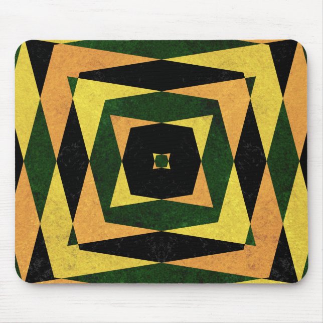 Retro diamond shapes pattern mouse mat (Front)