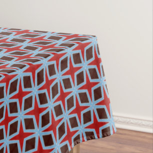 Retro Diamonds And Stars Tablecloth