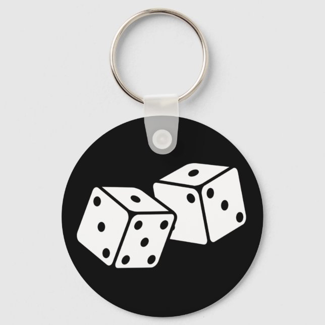 Retro Dice Key Ring (Front)