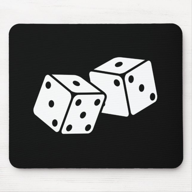 Retro Dice Mouse Mat (Front)