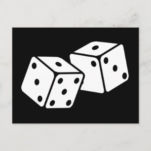Retro Dice Postcard