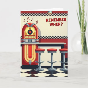 Retro Diner Birthday Card