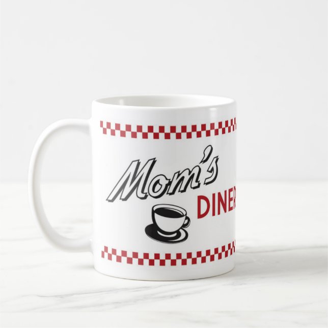 Retro Diner Coffee Mug -Retro Design Coffee Mug (Left)