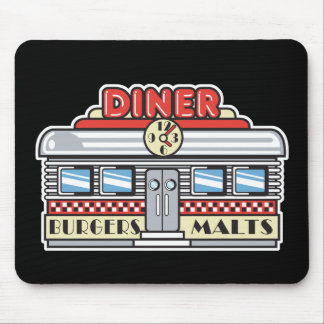 retro diner design mouse mat