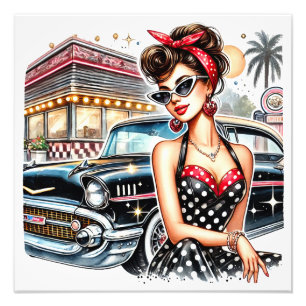 RETRO DINER FIFTIES PHOTO PRINT