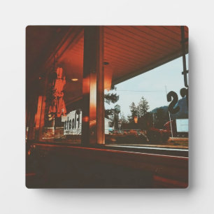 Retro Diner in the Pacific Northwest Plaque