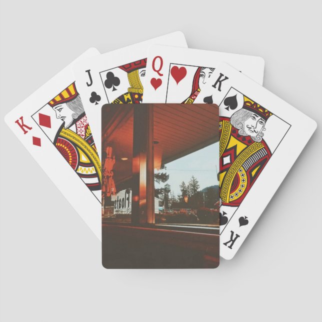  Retro Diner in the Pacific Northwest Playing Cards (Back)