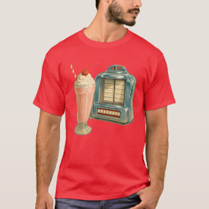 Retro Diner Milkshake and Jukebo family T-Shirt