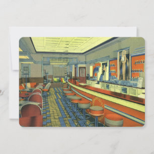 Retro Diner or Restaurant Soft Opening Invitation