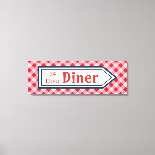 Retro Diner Sign Art (Front)
