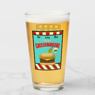 Retro Diner Signs Glass