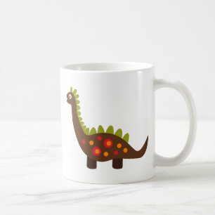 retro dinosaur coffee mug