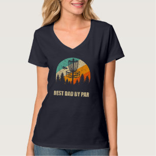 Retro Disc Golf Best Dad Sunset Vintage Frisbee Go T-Shirt